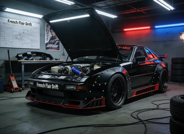 Porsche 944 vue générale